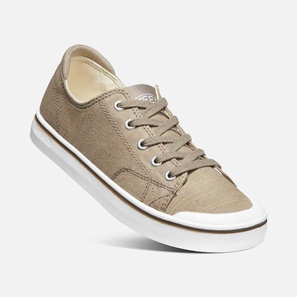 Keen Canvas Schoenen Dames Khaki - Elsa Iv Sneaker - 57230-ZDBM